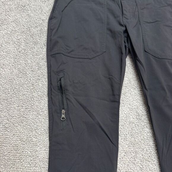 Columbia Anytime Capri Outdoor Pants Womens 2 Black Nylon Mid Rise Hiking Trek - Picture 7 of 16